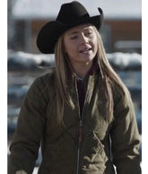 Amber Marshall Heartland Green Quilted Jacket